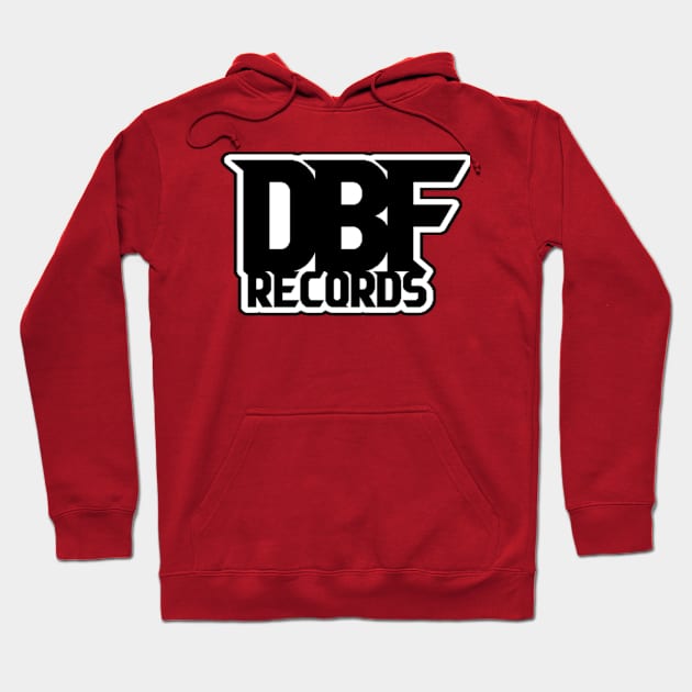 Straight Letter Logo Hoodie by Death By Flamingo Records